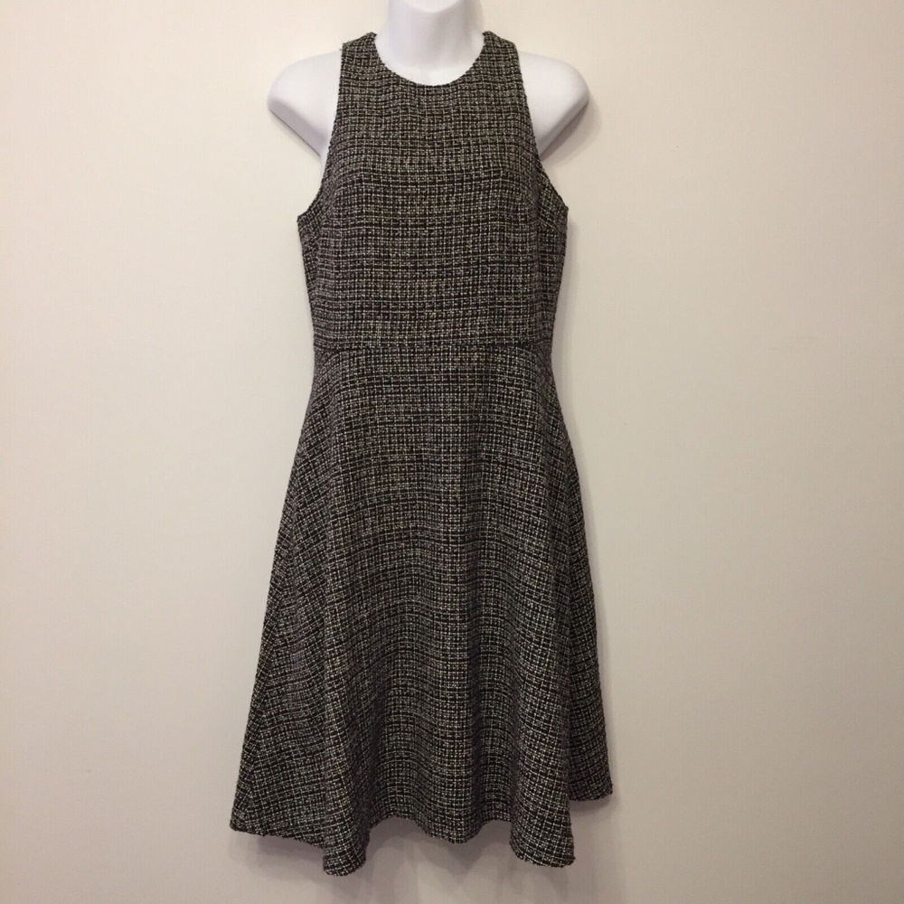 Banana Republic Women's Jumper Dress Tweed Sleeveless Lined Burgundy Size 6 NWT